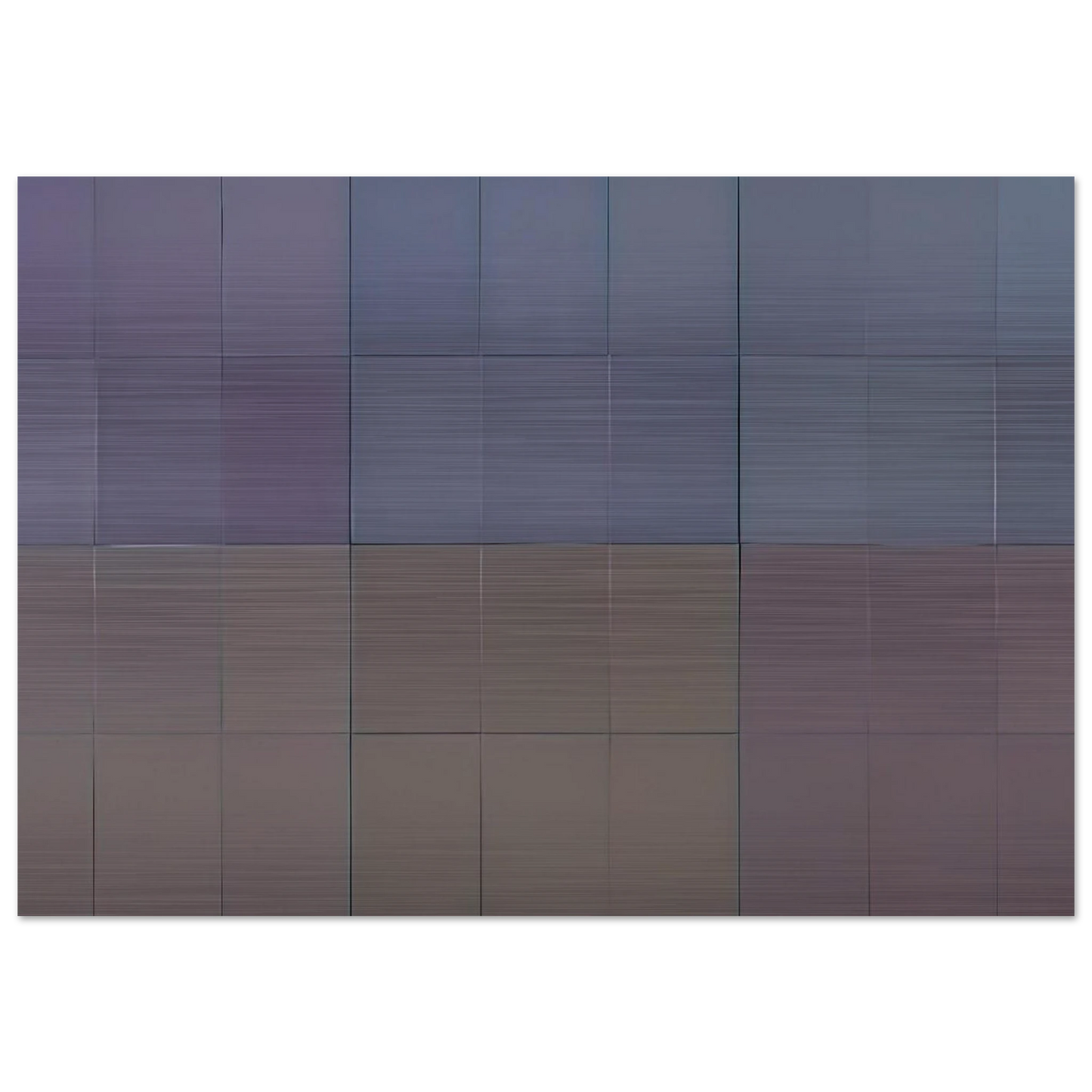 Microchromie, gris puissance [6] - Fernand Leduc Brushed Aluminum Print - 70x100 cm / 28x40 inches | Fernand Leduc Aluminum Print | Fernand Leduc Prints