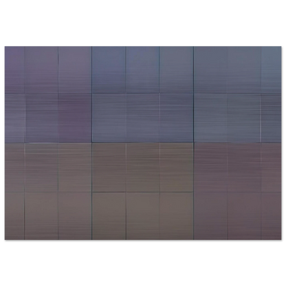 Microchromie, gris puissance [6] - Fernand Leduc Brushed Aluminum Print - 70x100 cm / 28x40 inches | Fernand Leduc Aluminum Print | Fernand Leduc Prints