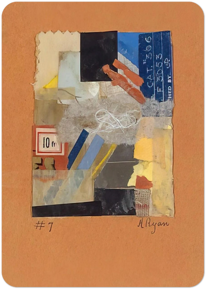Number 7 - 1948 By Anne Ryan Pack of 10 Post Cards | Anne Ryan Post Cards | A6 (10.5 x 14.8 cm) - 4.1 x 5.8 inches