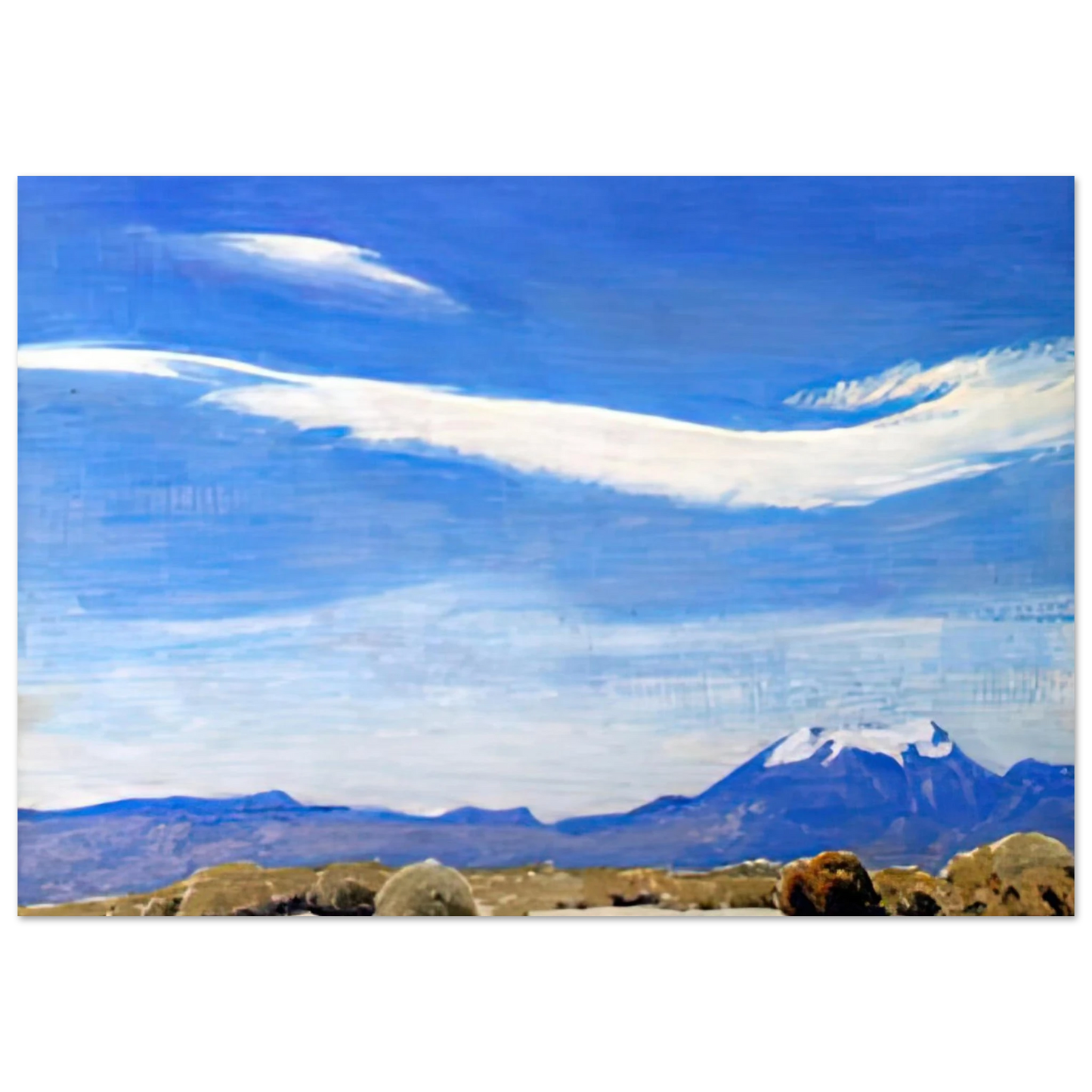 Maynard Dixon - THE CLOUD COACHELLA VALLEY CALIFORNIA 1940 Wall art - 13x18 cm / 5x7 inches - Fine Art Poster-canvas - -