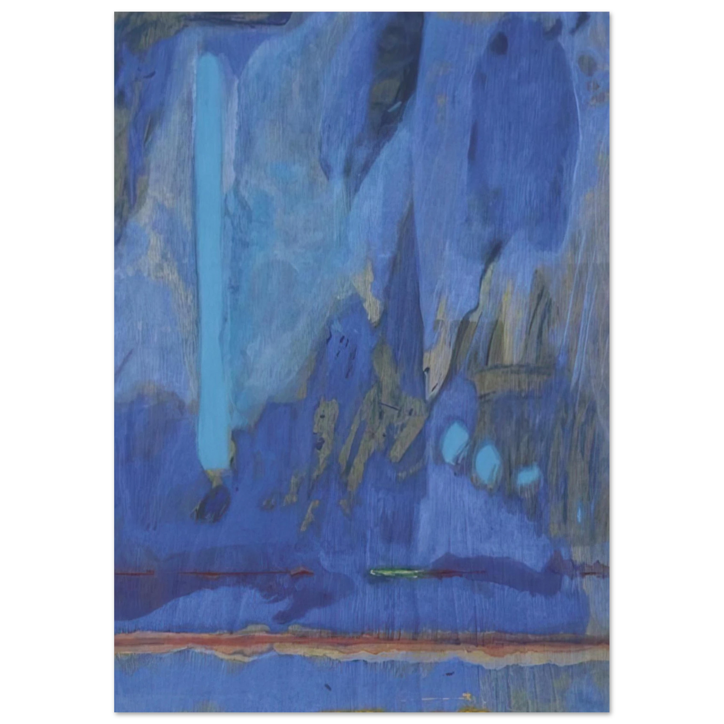 Helen Frankenthaler - Tales of Genji III - 1998 Wall art - 70x70 cm / 28x28 inches - Fine Art Poster-canvas - -