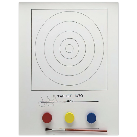 Jasper Johns - TARGET ULAE 89  75x100 cm / 30x40inches Fine Art Poster