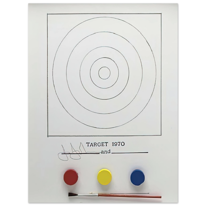Jasper Johns - TARGET ULAE 89  75x100 cm / 30x40inches Fine Art Poster