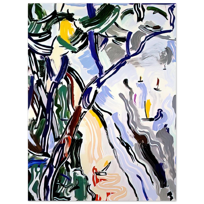 Roy Lichtenstein - SAILBOATS 1985  75x100 cm / 30x40inches Fine Art Poster