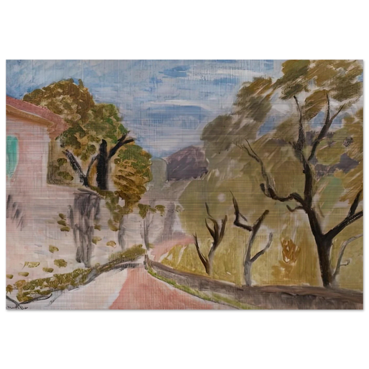 PAYSAGE OU RUE DANS LE MIDI 1918 - Henri Matisse Brushed Aluminum Print - 70x100 cm / 28x40 inches | Henri Matisse Aluminum Print | Henri Matisse Prints