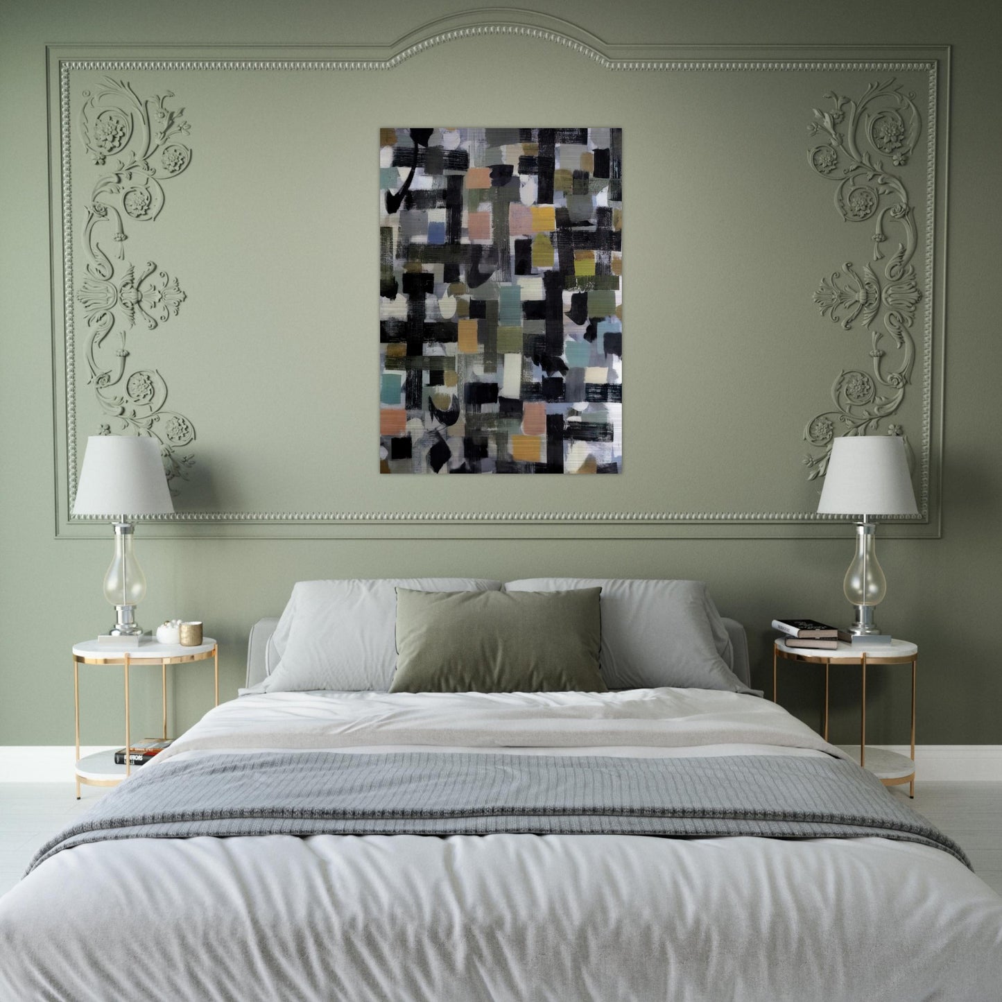 Number 13 - 1952 - Bradley Walker Tomlin Brushed Aluminum Print - 70x100 cm / 28x40 inches | Bradley Walker Tomlin Aluminum Print | Bradley Walker Tomlin Prints