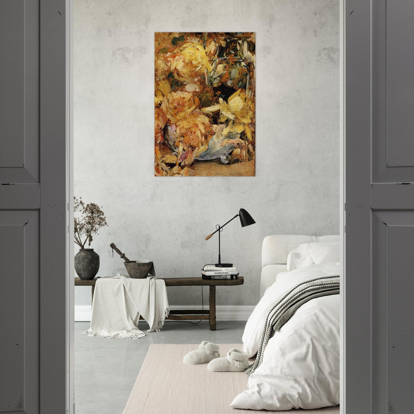 Roses - Childe Hassam Brushed Aluminum Print - 70x100 cm / 28x40 inches | Childe Hassam Aluminum Print | Childe Hassam Prints