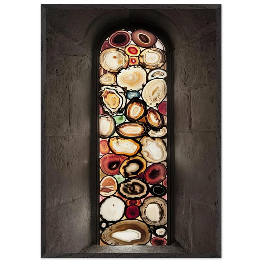 AHATFENSTER 2009 1 - Sigmar Polke 70x100 cm / 28x40 inches Framed Art Print – Black Wooden Frame