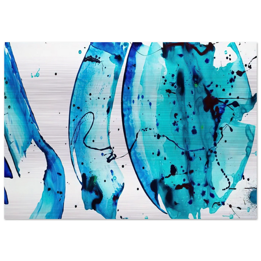 Untitled - Sam Francis Brushed Aluminum Print - 70x100 cm / 28x40 inches | Sam Francis Aluminum Print | Sam Francis Prints