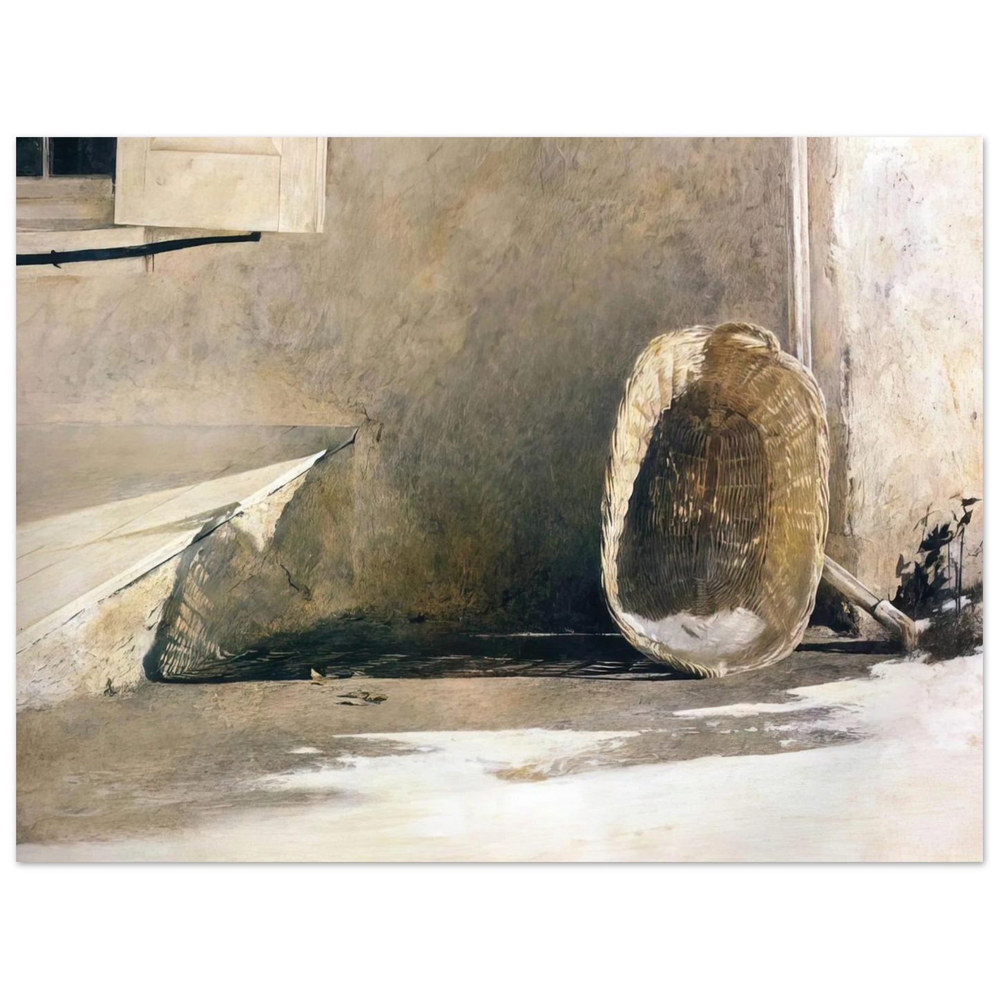 Andrew Wyeth - MONDAY MORNING Wall Art - 21x29.7 cm / 8x12" - Fine Art Poster - -