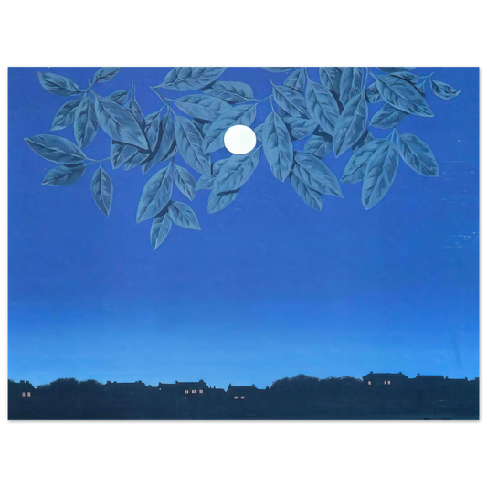 Rene Magritte - THE BLANK PAGE 1967  75x100 cm / 30x40inches Fine Art Poster