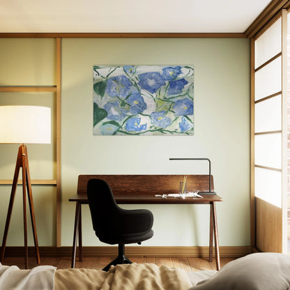 Morning Glories - 1984 - Jennifer Bartlett Brushed Aluminum Print - 70x100 cm / 28x40 inches | Jennifer Bartlett Aluminum Print | Jennifer Bartlett Prints