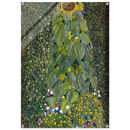 THE SUNFLOWER 1907 - Gustav Klimt Acrylic Print - 70x100 cm / 28x40″ inches | Gustav Klimt Wall Art | Gustav Klimt Prints