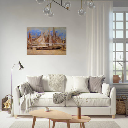 YACHTS AT ROYAN 1902 - Odilon Redon Brushed Aluminum Print - 70x100 cm / 28x40 inches | Odilon Redon Aluminum Print | Odilon Redon Prints