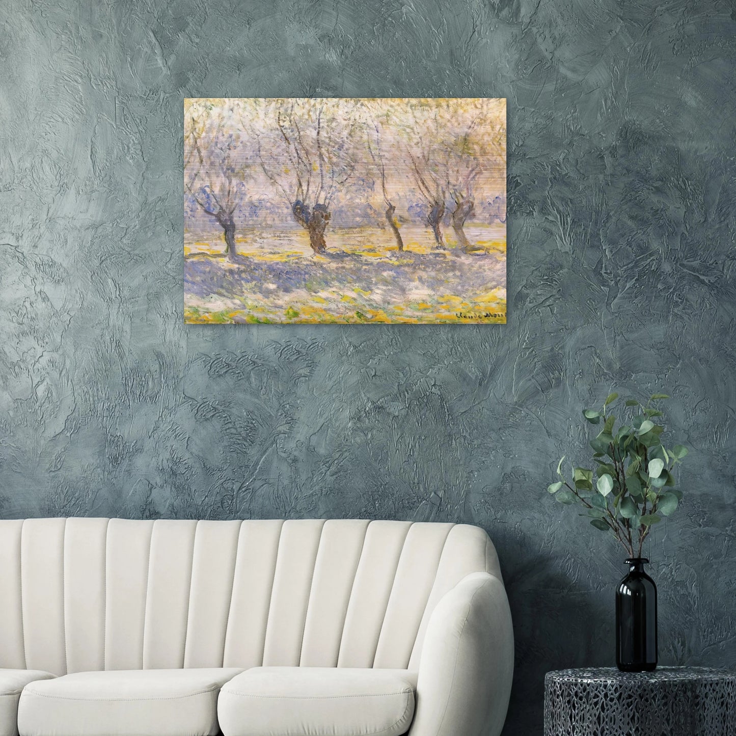 Willows, Giverny - claude monet Brushed Aluminum Print - 70x100 cm / 28x40 inches | claude monet Aluminum Print | claude monet Prints