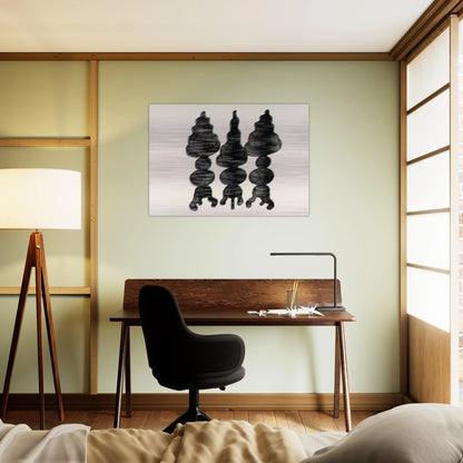 3 Cakes on Swivel Chairs - 1971 - Dieter Roth Brushed Aluminum Print - 70x100 cm / 28x40 inches | Dieter Roth Aluminum Print | Dieter Roth Prints