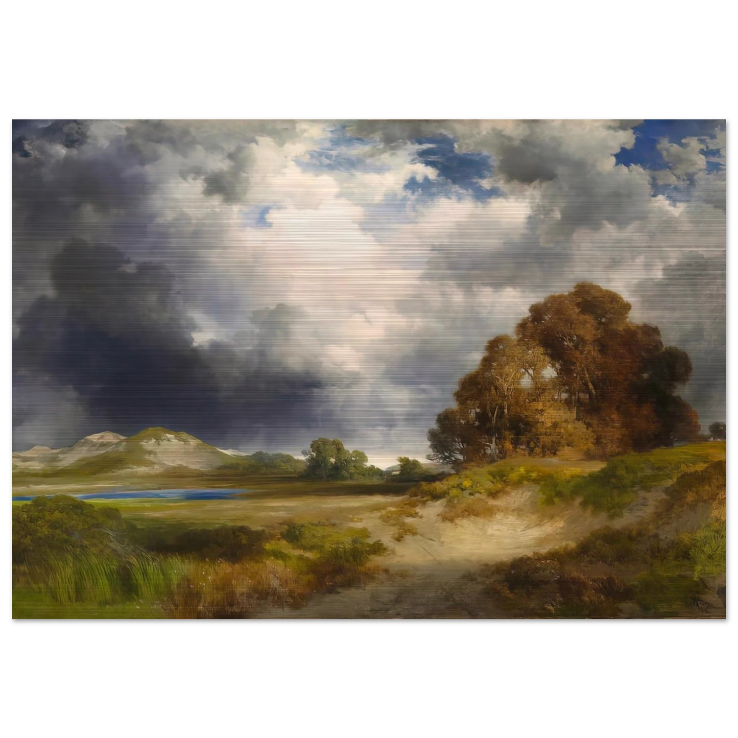 East Hampton - Thomas Moran Brushed Aluminum Print - 70x100 cm / 28x40 inches | Thomas Moran Aluminum Print | Thomas Moran Prints