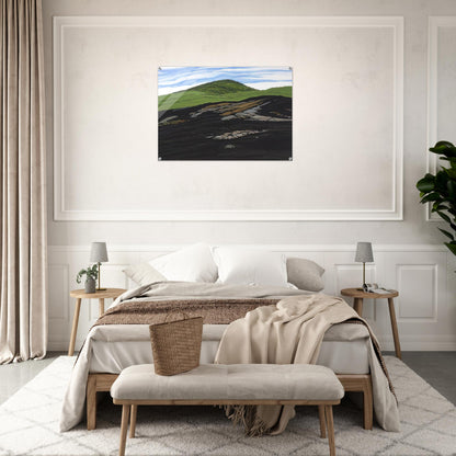 Blueberry Burn Morey's Hill - 1997 - Neil Welliver Acrylic Print - 70x100 cm / 28x40″ inches