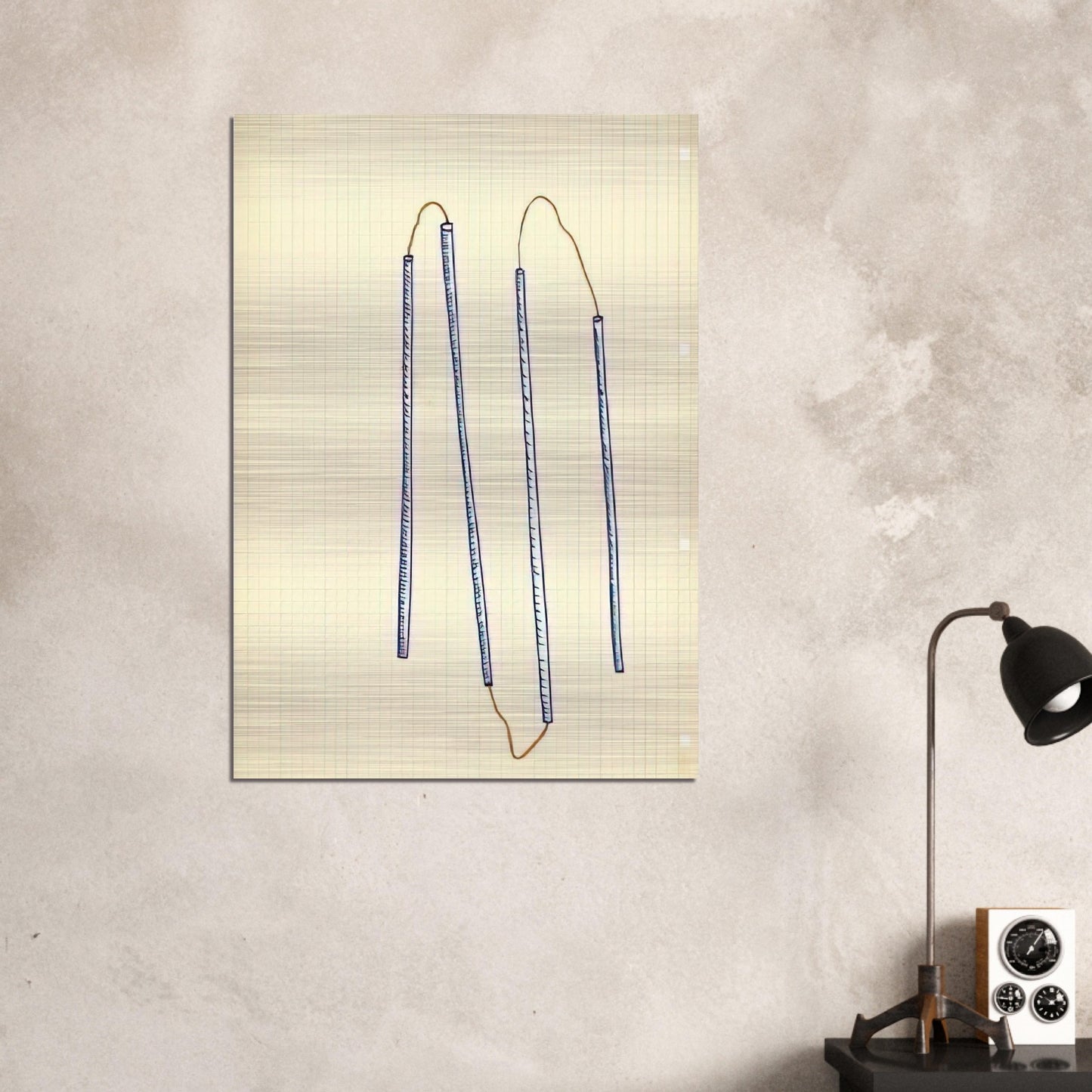 UNTITLED 1969 - Sigmar Polke Brushed Aluminum Print - 70x100 cm / 28x40 inches | Sigmar Polke Aluminum Print | Sigmar Polke Prints