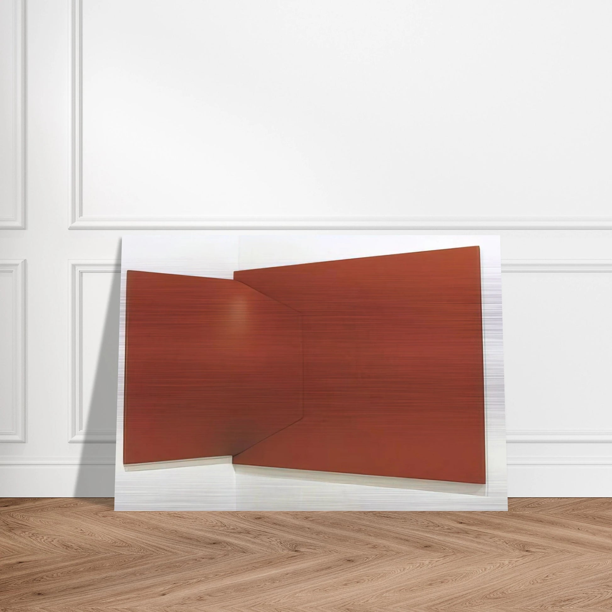Dittico rosso - 1966 - Enrico Castellani Brushed Aluminum Print - 70x100 cm / 28x40 inches | Enrico Castellani Aluminum Print | Enrico Castellani Prints