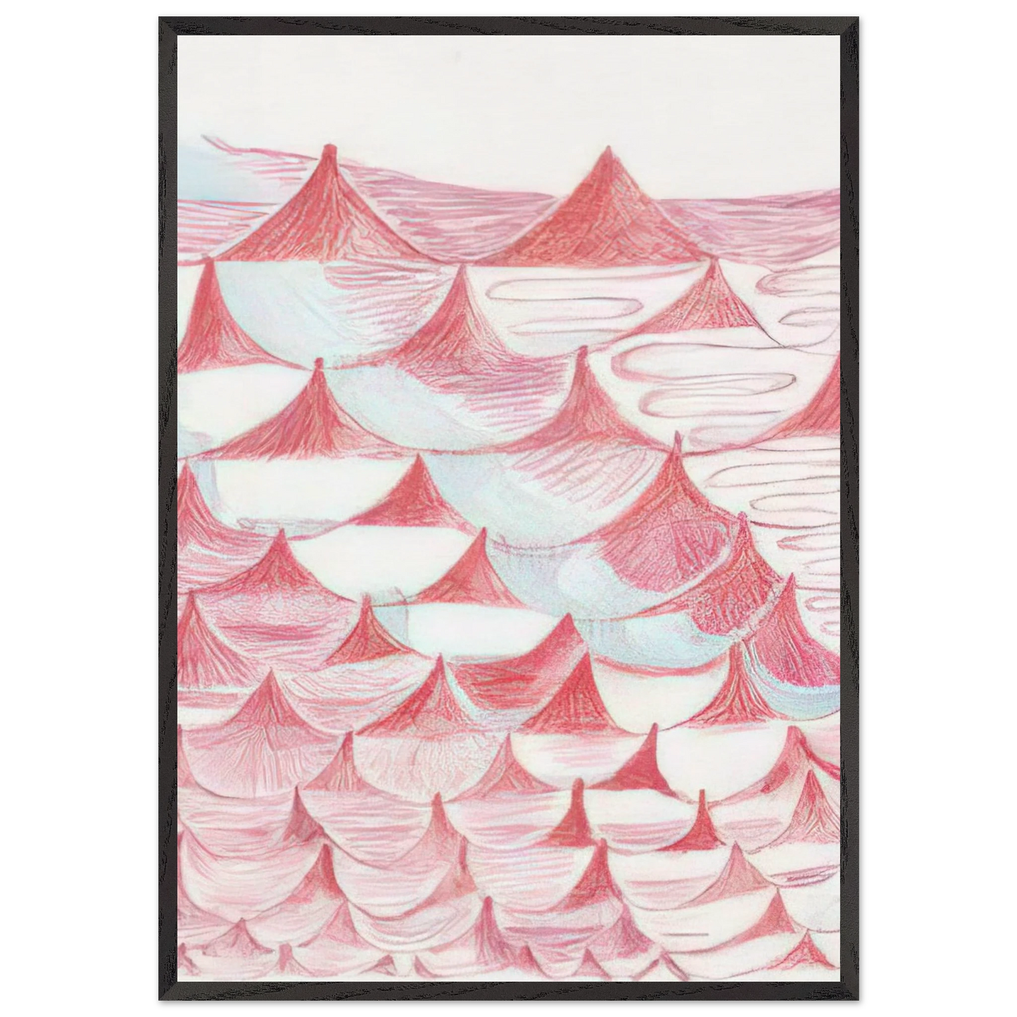 UNTITLED 1995 5 - Louise Bourgeois 70x100 cm / 28x40 inches Framed Art Print – Black Wooden Frame