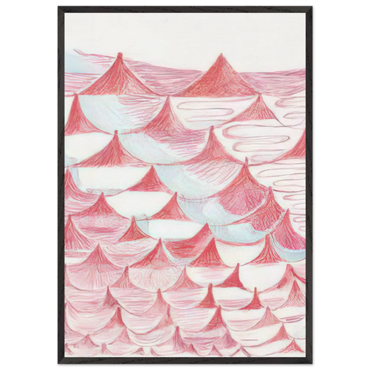 UNTITLED 1995 5 - Louise Bourgeois 70x100 cm / 28x40 inches Framed Art Print – Black Wooden Frame