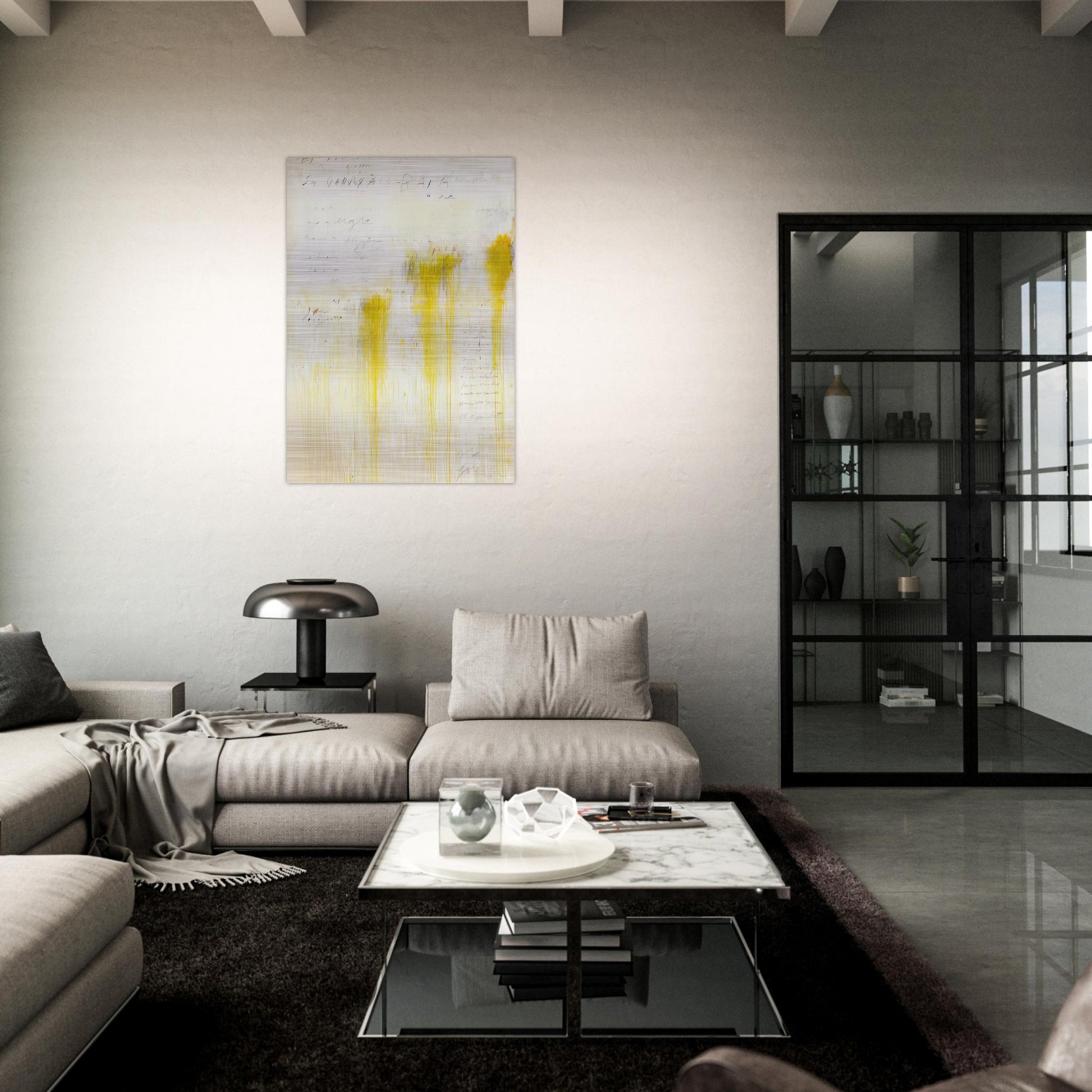 Quattro Stagioni II. Estate - Cy Twombly Brushed Aluminum Print - 70x100 cm / 28x40 inches | Cy Twombly Aluminum Print | Cy Twombly Prints