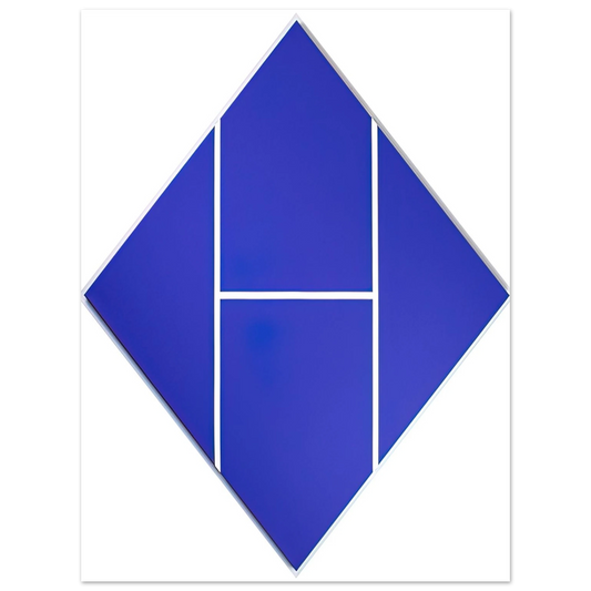 Carmen Herrera - Cobalt - 1982  75x100 cm / 30x40inches Fine Art Poster