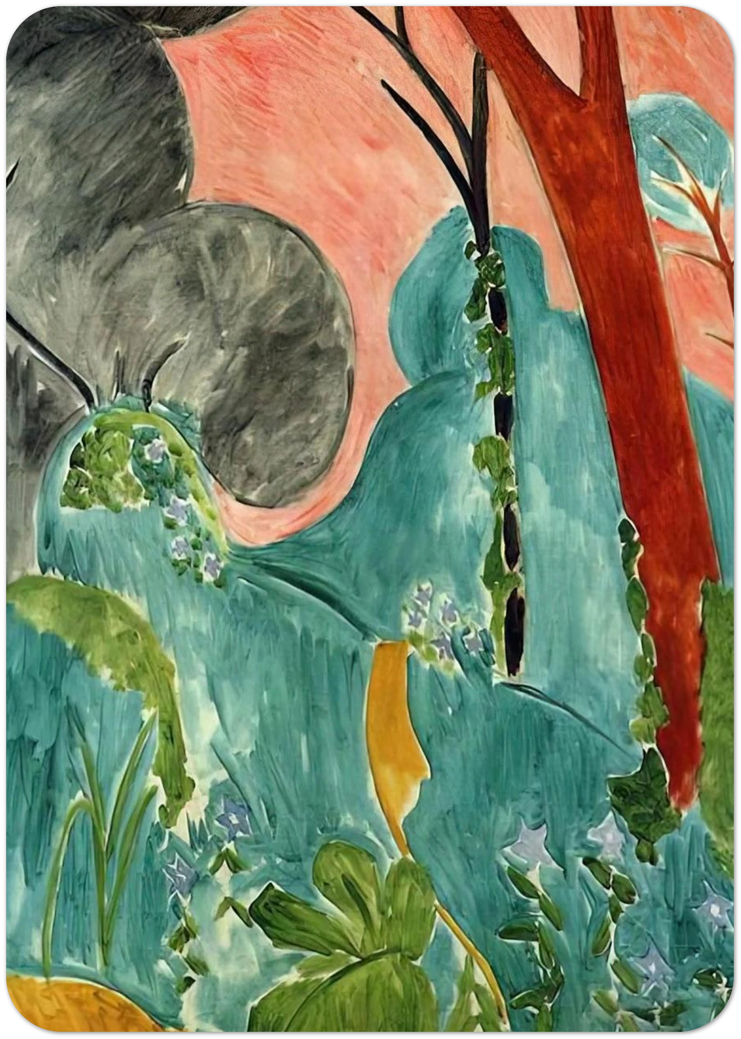 MORACCAN GARDEN 1912 By Henri Matisse Pack of 10 Post Cards | Henri Matisse Post Cards | A6 (10.5 x 14.8 cm) - 4.1 x 5.8 inches