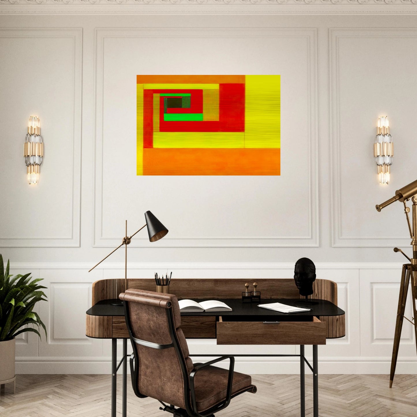 Etudes Bauhaus C - 1929 - Victor Vasarely Brushed Aluminum Print - 70x100 cm / 28x40 inches | Victor Vasarely Aluminum Print | Victor Vasarely Prints
