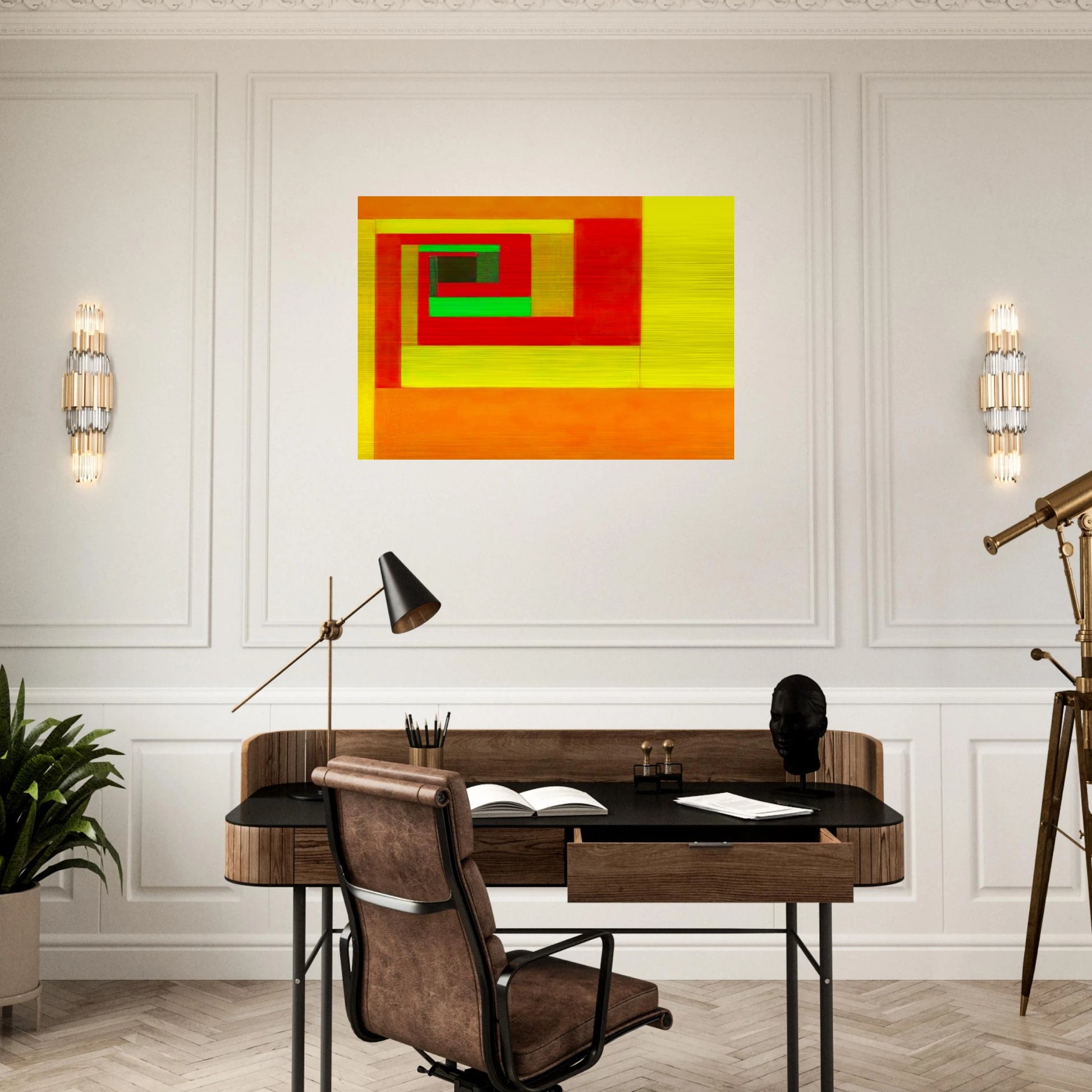 Etudes Bauhaus C - 1929 - Victor Vasarely Brushed Aluminum Print - 70x100 cm / 28x40 inches | Victor Vasarely Aluminum Print | Victor Vasarely Prints