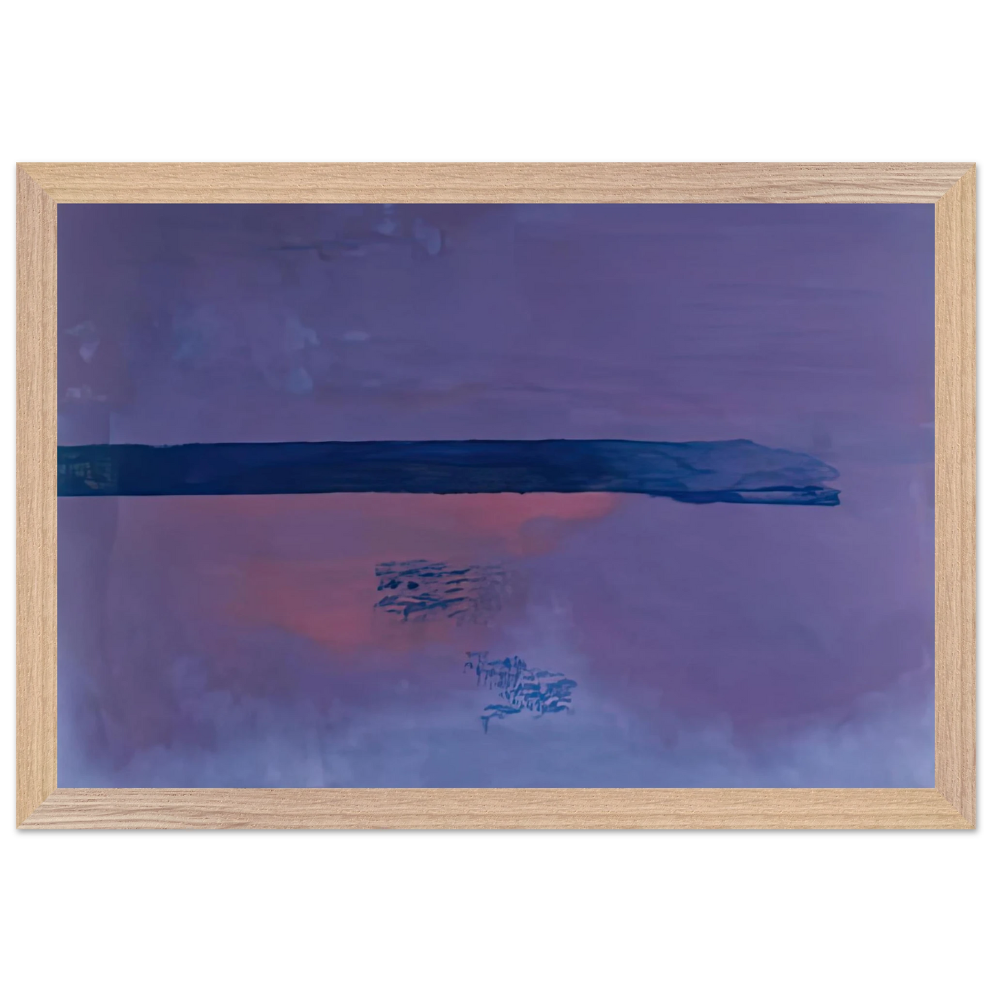 Helen Frankenthaler - Ebbing, 2002- Wall Art - 30x40 cm / 12x16 inches - Premium Wooden Framed Poster With Fine Art Paper-canvas - Black frame