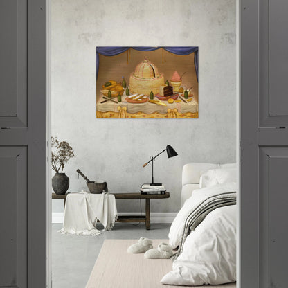 HAPPY BIRTHDAY - Fernando Botero Brushed Aluminum Print - 70x100 cm / 28x40 inches | Fernando Botero Aluminum Print | Fernando Botero Prints