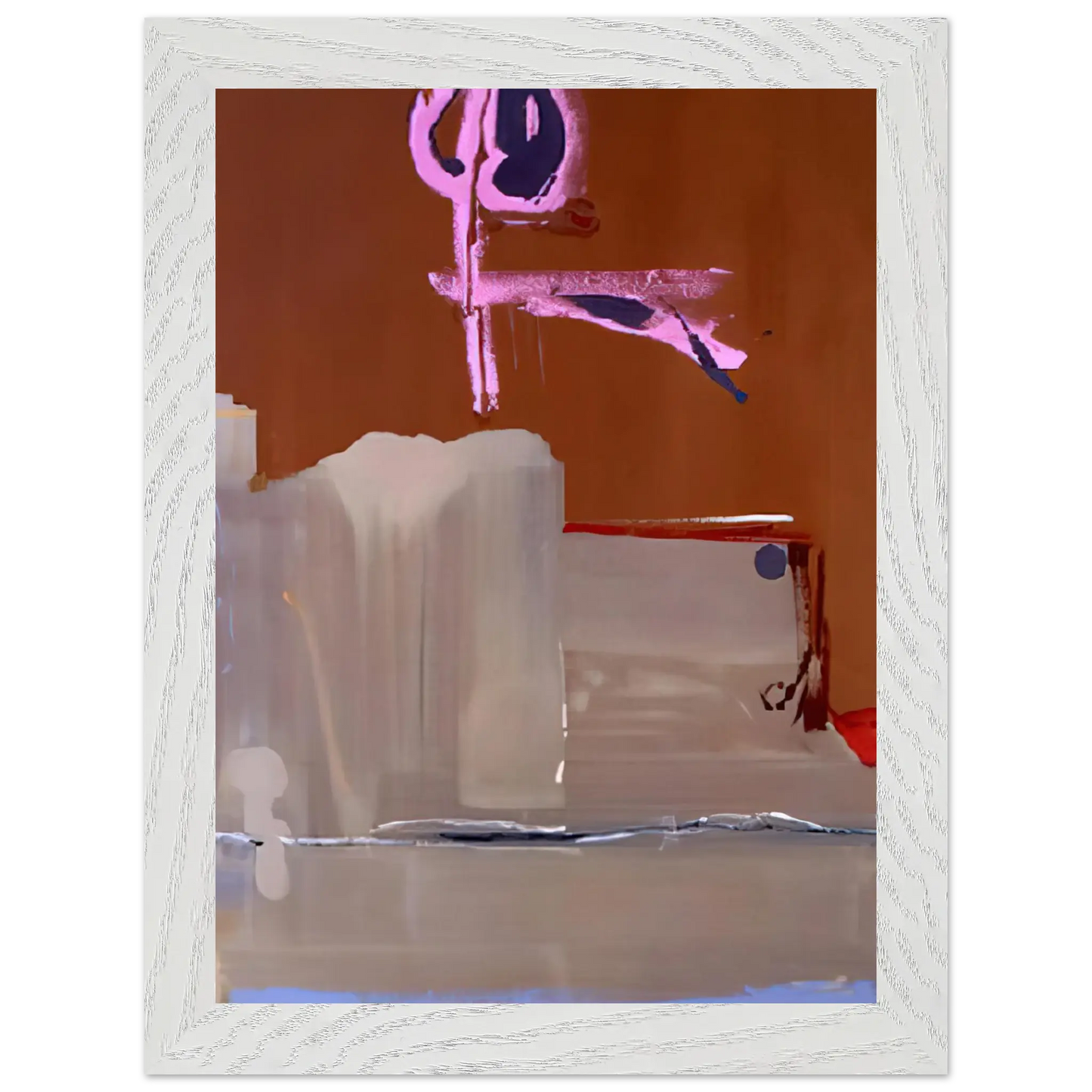 Helen Frankenthaler - Captain s Watch - 1986 Wall art - 70x100 cm / 28x40 Inches - Premium Wooden Framed Poster With Fine Art Paper - Black frame