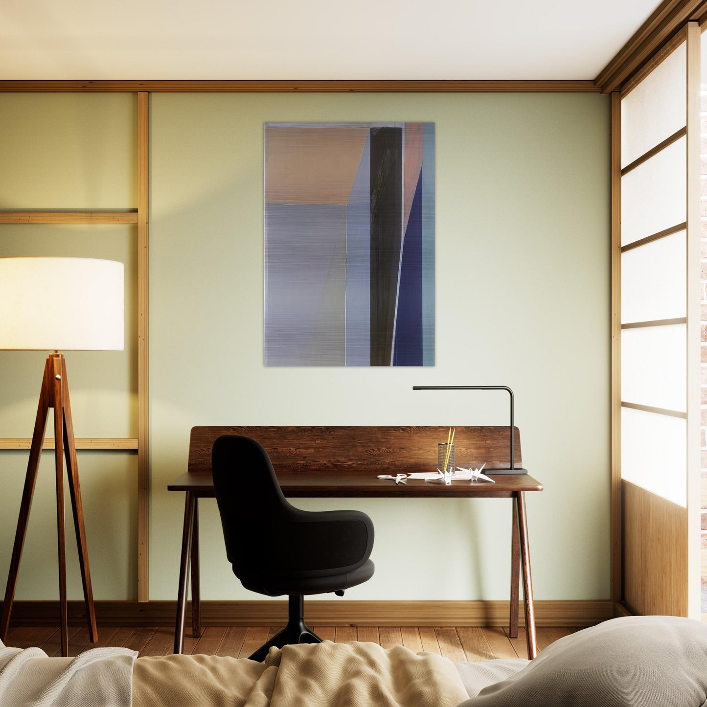 Ocean Park #28 - Richard Diebenkorn Brushed Aluminum Print - 70x100 cm / 28x40 inches | Richard Diebenkorn Aluminum Print | Richard Diebenkorn Prints