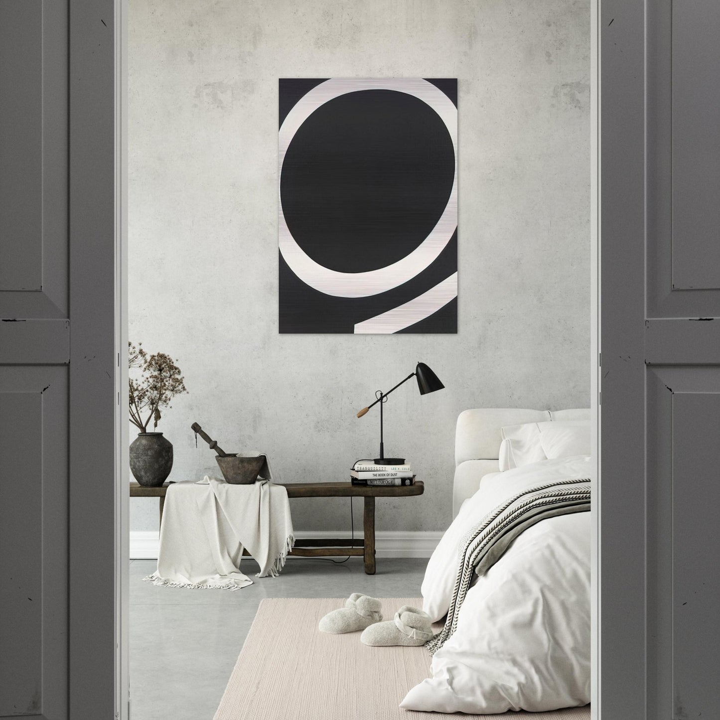 Running White - Ellsworth Kelly Brushed Aluminum Print - 70x100 cm / 28x40 inches | Ellsworth Kelly Aluminum Print | Ellsworth Kelly Prints