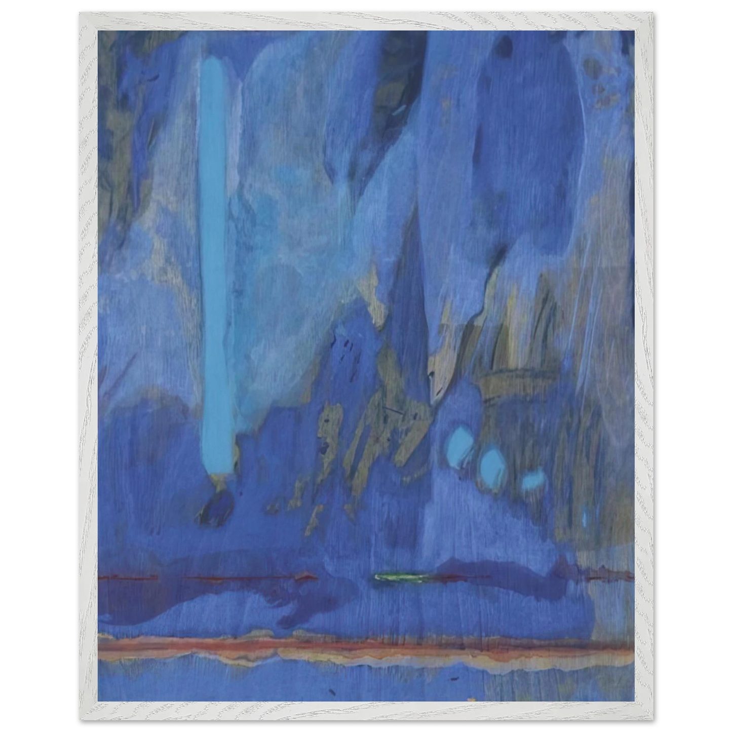 Helen Frankenthaler - Tales of Genji III - 1998 Wall art - A3 (29.7 x 42  cm) - Premium Wooden Framed Poster With Fine Art Paper-canvas - Wood frame