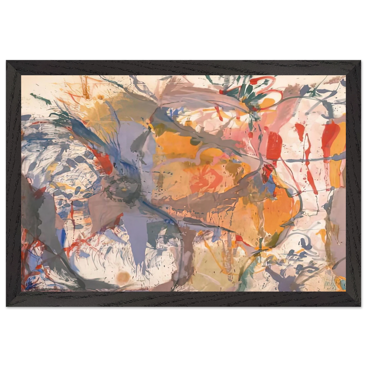 Helen Frankenthaler - Before the Caves, 1958- Wall Art - 28x40 inches / 70x70 cm - Canvas (Imperial)-canvas - -