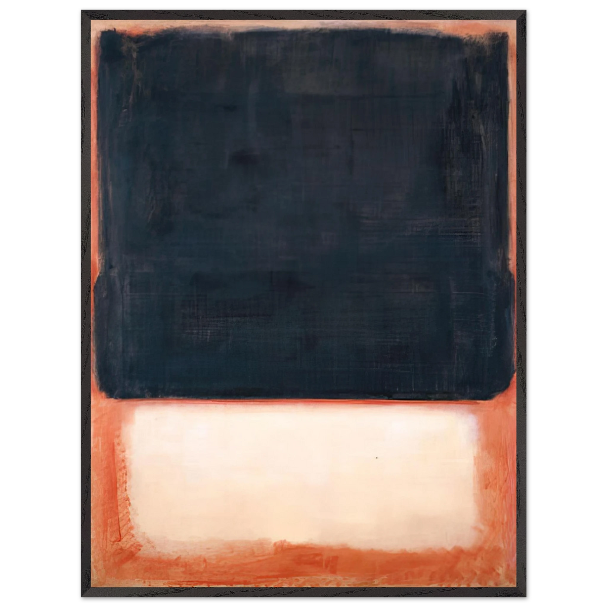 Mark Rothko - No. 7 Dark Over Light - 1954 Wall Art - 21x29.7 cm / 8x12" - Premium Wooden Framed Poster With Fine Art Paper-canvas - Wood frame