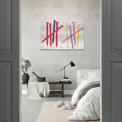 Ten Days - James Rosenquist Brushed Aluminum Print - 70x100 cm / 28x40 inches | James Rosenquist Aluminum Print | James Rosenquist Prints