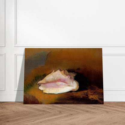 THE SEASHELL 1912 1 - Odilon Redon Brushed Aluminum Print - 70x100 cm / 28x40 inches | Odilon Redon Aluminum Print | Odilon Redon Prints
