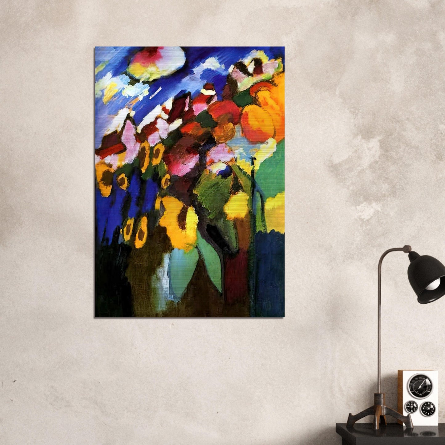 MURNAU GARDEN 1909 - Wassily Kandinsky Brushed Aluminum Print - 70x100 cm / 28x40 inches | Wassily Kandinsky Aluminum Print | Wassily Kandinsky Prints