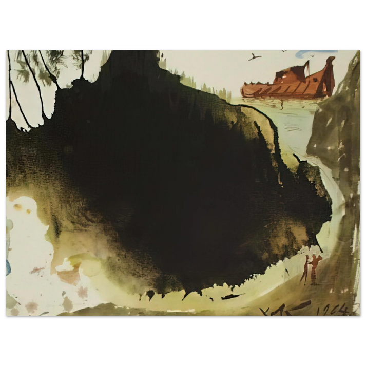 Salvador Dali - AQUAE DILUVII SUPER TERRAM GENESIS 6 17 1967  75x100 cm / 30x40inches Fine Art Poster