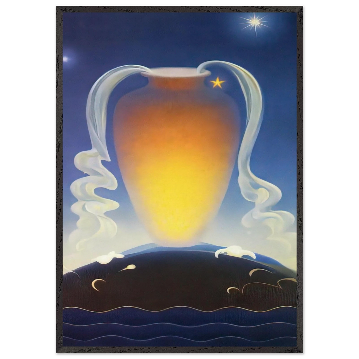 Even Song - 1930 - Agnes Lawrence Pelton 70x100 cm / 28x40 inches Framed Art Print – Black Wooden Frame