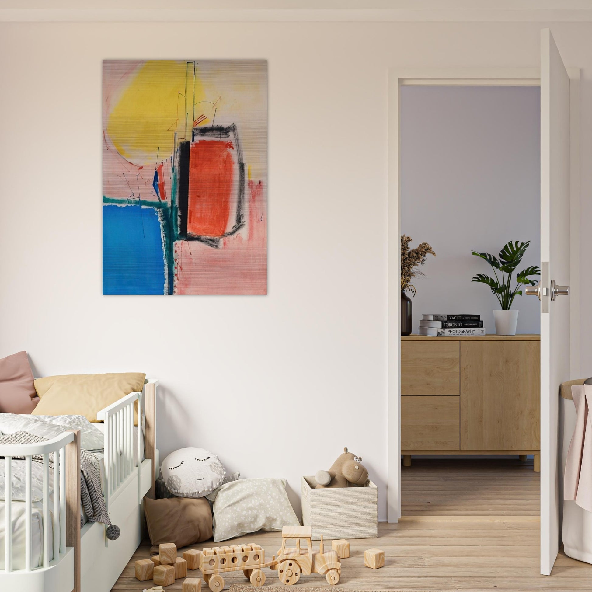 Composition No. 1 - Hans Hofmann Brushed Aluminum Print - 70x100 cm / 28x40 inches | Hans Hofmann Aluminum Print | Hans Hofmann Prints