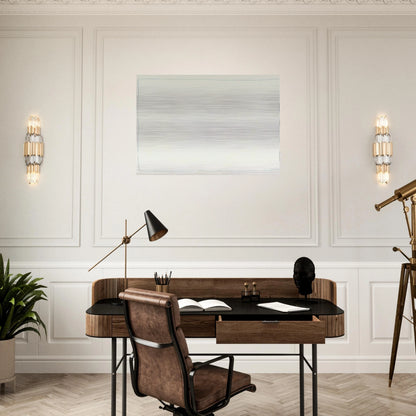 Bent Line Drawing - Robert Ryman Brushed Aluminum Print - 70x100 cm / 28x40 inches | Robert Ryman Aluminum Print | Robert Ryman Prints
