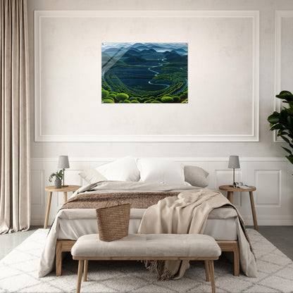 Umbria vergine - 1949 - Gerardo Dottori Acrylic Print - 70x100 cm / 28x40″ inches