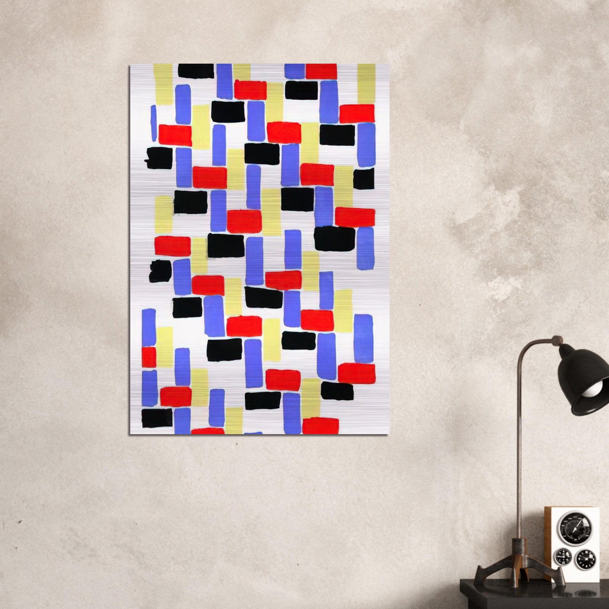 %D1%81OULEURS IDEES - Sonia Delaunay Brushed Aluminum Print - 70x100 cm / 28x40 inches | Sonia Delaunay Aluminum Print | Sonia Delaunay Prints