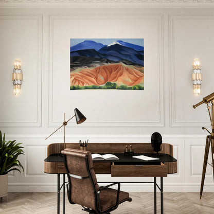 Black Mesa Landscape, New Mexico - Out Back of Mary`s II - Georgia O'Keeffe Brushed Aluminum Print - 70x100 cm / 28x40 inches | Georgia O'Keeffe Aluminum Print | Georgia O'Keeffe Prints