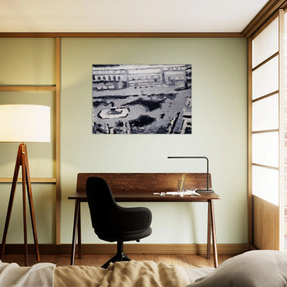 TOWNSCAPE M6 1968 - Gerhard Richter Brushed Aluminum Print - 70x100 cm / 28x40 inches | Gerhard Richter Aluminum Print | Gerhard Richter Prints